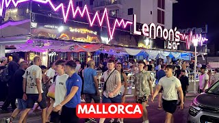 Peak Season Kicks Off on MAGALUF STRIP Majorca Mallorca Spain [upl. by Nosoj]