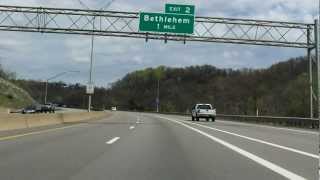 Wheeling Bypass Interstate 470  West Virginia eastbound [upl. by Aillil]