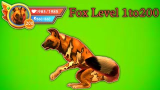 WildCraft Reaching Level 200 Fox [upl. by Ecinad333]