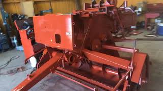 Hesston 4590 Small baler rebuild part 2 [upl. by Ajroj]