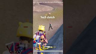 1vs3 clutch in bgmi bgmi bgmiindia fyp shorts [upl. by Licha]