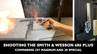 Smith amp Wesson 686 Plus 7 inch Range Review Shooting 357 Magnum and 38 Special  Best 357 Revolver [upl. by Enoob]