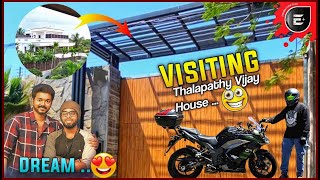 Finally Went To Thalapathy Vijays House In Our Superbike 😍  NInja 1000 SX  Enowaytion Plus [upl. by Phaedra826]