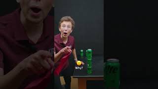 Inertia trick with soda cans 😱 👍 [upl. by Brackett176]