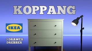 KOPPANG 3 DRAWER DRESSER FROM IKEA [upl. by Namijneb]