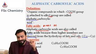 chem 2nd year lect 1 Intro and classification of carboxylic acids [upl. by Anahsohs]