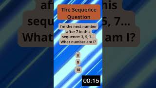 The Sequence Question  What comes next in this sequence  MatematicaBasica maths [upl. by Appledorf]