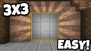 EASY 3x3 Piston Door In Minecraft Bedrock 120 Windows 10 PS5 PS4 Xbox MCPE Switch [upl. by Enilekcaj]