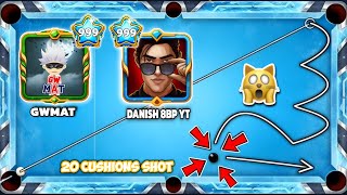 8 Ball Pool  Me Vs DANISH 8BP YT in SLIPPERY ICE Table 😂  Insane tricks shotsIndirect highlights [upl. by Kirenoj574]