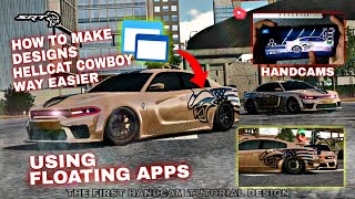 How to Making USE FLOATING APPS DODGE CHARGER Livery Hellcat Cowboy TUTORIAL DESIGN 🦅🇺🇲🔥 [upl. by Letnahs]