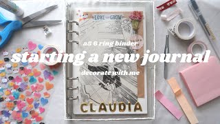 🌟 starting my first 6 ring binder journal  set up amp decorate with me [upl. by Intisar]