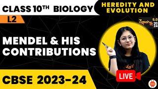 Mendel and its Contributions to Genetics Class 10  CBSE Class 10 Science BiologyMendelExperiments [upl. by Suedaht]