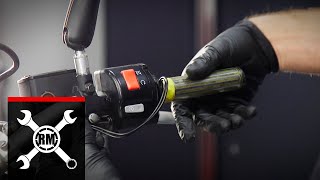 How To Install the Tusk Grip Heater Kit on a Motorcycle [upl. by Ennaxor332]