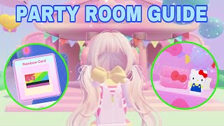 How to find Party Room Hello Kitty Y2K Fashion Hat  Roblox My Hello Kitty Cafe  Melobnny [upl. by Alina368]