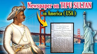 News On TIPU SULTAN in American Newspaper [upl. by Ergener]