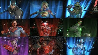 ALL SUPERMOVES WITH ALL DLC CHARACTERS  INJUSTICE 2 [upl. by Soneson529]