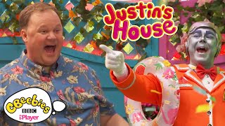 Justins House Songs  Wibble Wobble Song 🎶 CBeebies [upl. by Yrogiarc]