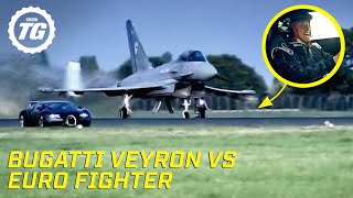 Bugatti Veyron vs Euro Fighter  Top Gear Series 10 [upl. by Lednic]