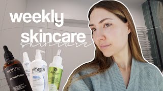 Moja TYGODNIOWA SKINCARE ROUTINE✨🥰 cera mieszana  tłusta [upl. by Etennaej]