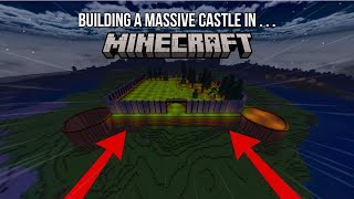 Building a MASSIVE castle in survival Minecraft  10000 dirt [upl. by Micah]