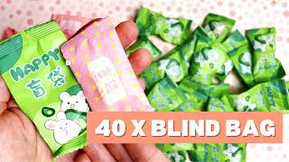 ASMR Unboxing 40 blind bags no talking mysterybags [upl. by Zehc]