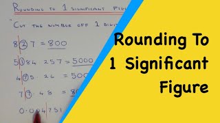 Rounding to 1 significant figure How to round to 1 sfm2ts [upl. by Ace279]