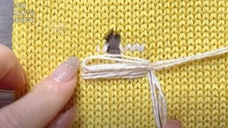 Stop👍Learn to Fix That Large Sweater Hole [upl. by Analad]