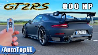 800HP PORSCHE 911 GT2 RS  REVIEW on AUTOBAHN NO SPEED LIMIT by AutoTopNL [upl. by Warila]