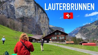 Lauterbrunnen Switzerland 4K  The most beautiful Swiss Valley  Paradise on eart [upl. by Ventre]