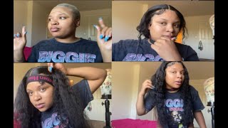 How to reinstall your old deep wave frontal wig‼️ [upl. by Nosnorb]