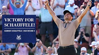 Xander Schauffele Birdies the 18th to Win  2024 PGA Championship [upl. by Antoinette]