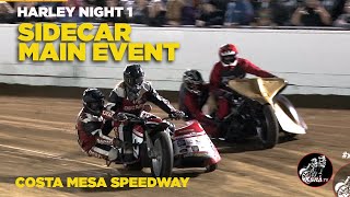 911 Wins SIDECAR Main Event Costa Mesa Speedway sidecars racing fypシ [upl. by Yellas]