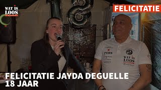 FELICITATIE JAYDA DEGUELLE 18 JAAR [upl. by Ivonne]