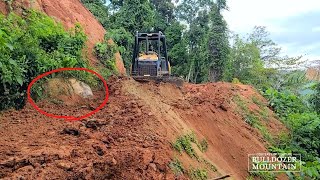 The CAT Dozer Operator Doing an Excellent Job Of Constructing a Plantation Road Full Video [upl. by Ahsinod329]