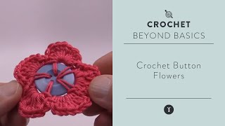 Crochet Button Flowers [upl. by Sutelc953]