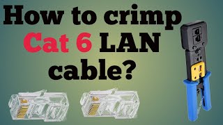 HOW TO CRIMPING RJ 45 CONNECTOR BYCAT 6 LAN CABLERJ 45CONNECTOR CRIMPING KAYSEKAREVALLTECHNICALL [upl. by Wattenberg]