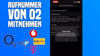 O2 Portierungserklärung Rufnummer von O2 zu anderem Anbieter mitnehmen [upl. by Maurilla]