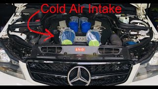 How To Install Cold Air Intake  Mercedes Benz C300 [upl. by Ferguson]