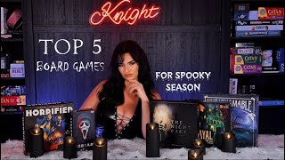 5 MustPlay Spooky Board Games Ranked Gameplay amp Reviews with Olivia Knight 🎃👻 [upl. by Gardal]