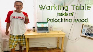 WORKING TABLE MADE OF PALOCHINA WOOD [upl. by Navert827]