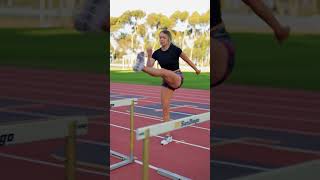 Hamstring Activation Over Hurdles running shorts trackandfield [upl. by Elliot]