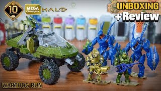 Halo Warthog Run  Mega Construx 10th Anniversary  Unboxing amp Review [upl. by Singband]