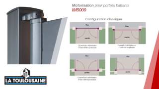 Moteur Invisible IM5000  pour portails battants La Toulousaine [upl. by Nois]