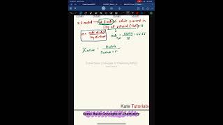 Some Basic Concepts of Chemistry  mole fraction and molal  molality Problem  NEET JEE MCQs [upl. by Menard]