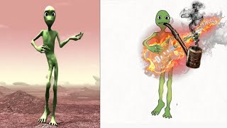 El Chombo  Dami dami tu Cosita feat funny Drawing meme video  Cutty Ranks  Alien dance video [upl. by Ynoep]