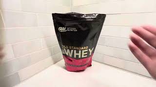 Optimum Nutrition Gold Standard 100 Whey Protein Powder Review [upl. by Neeoma]