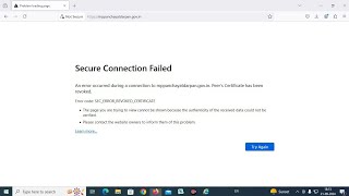 Secure connection failed in firefox  how to Mozilla firefox secure connection failed problem ✓ [upl. by Henrion95]