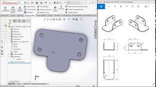 SolidWorks Chapa Metálica Básico solidworks solidworkstutorial [upl. by Helprin]