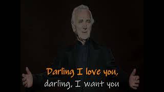 For me formidable KARAOKE by CHARLES AZNAVOUR  lucien depuydt karaoke [upl. by Ahtaga]