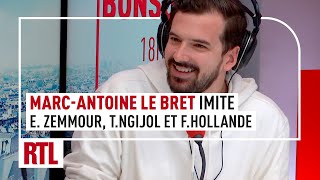 MarcAntoine Le Bret imite Eric Zemmour Thomas NGijol et François Hollande [upl. by Ayotel]